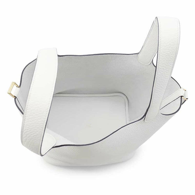 エルメス ハンドバッグ ピコタンロックMM ニューホワイト/ゴールド金具 トリヨンクレマンス W刻印