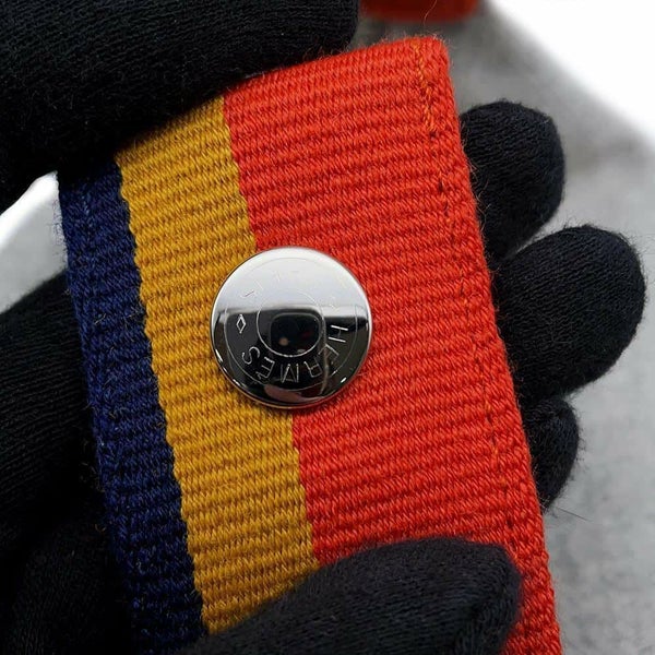 エルメス ポーチ ブリッド・ア・ブラックGM ロカバール グリスフランネル/シルバー金具 ウール HERMES 小物入れ