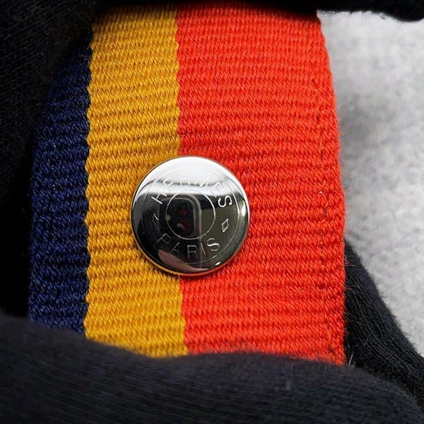 エルメス ポーチ ブリッド・ア・ブラックGM ロカバール グリスフランネル/シルバー金具 ウール HERMES 小物入れ