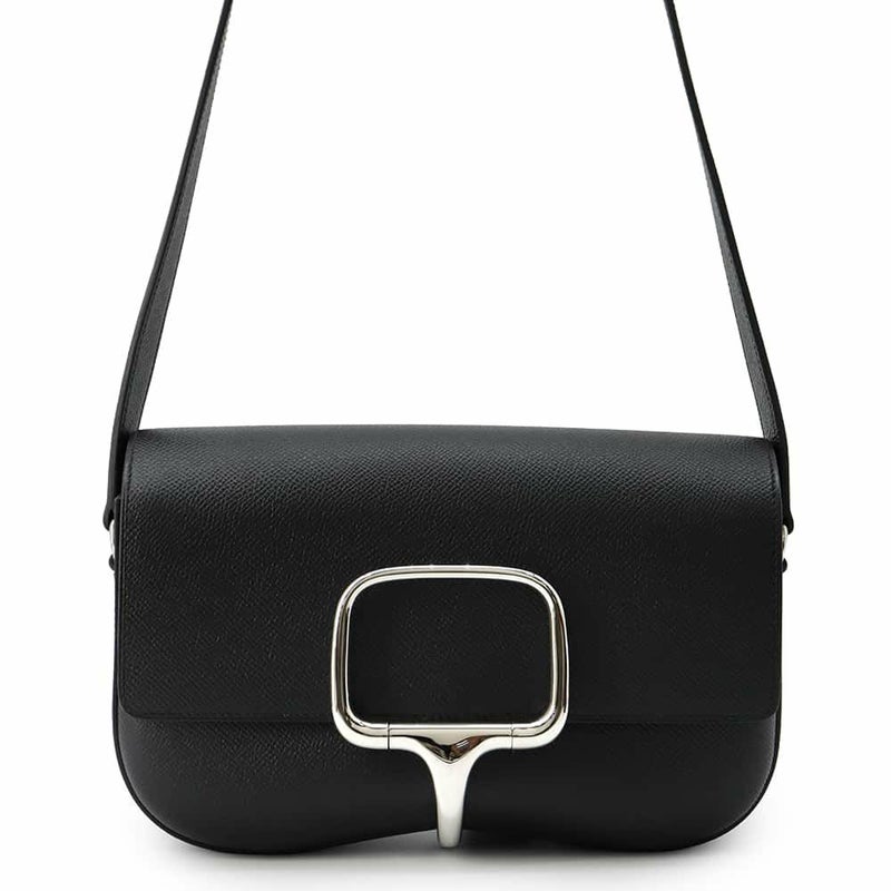 エルメス デッラ・カヴァッレリア エラン ブラック/シルバー金具 エプソン B刻印 HERMES 黒