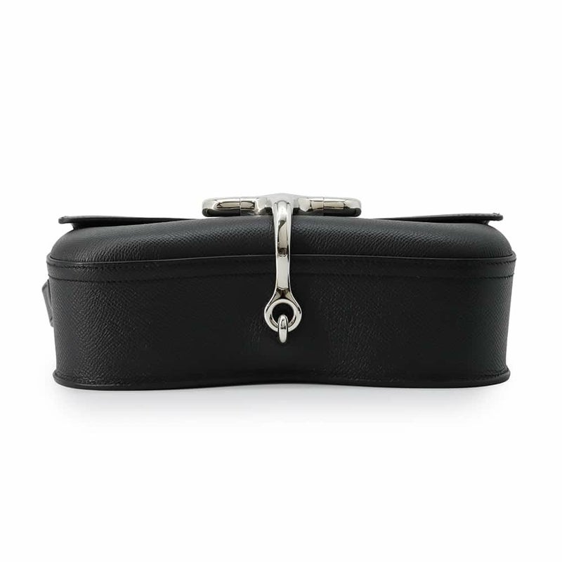 エルメス デッラ・カヴァッレリア エラン ブラック/シルバー金具 エプソン B刻印 HERMES 黒