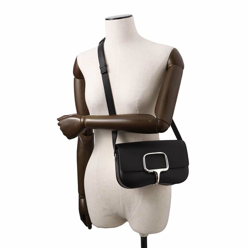 エルメス デッラ・カヴァッレリア エラン ブラック/シルバー金具 エプソン B刻印 HERMES 黒