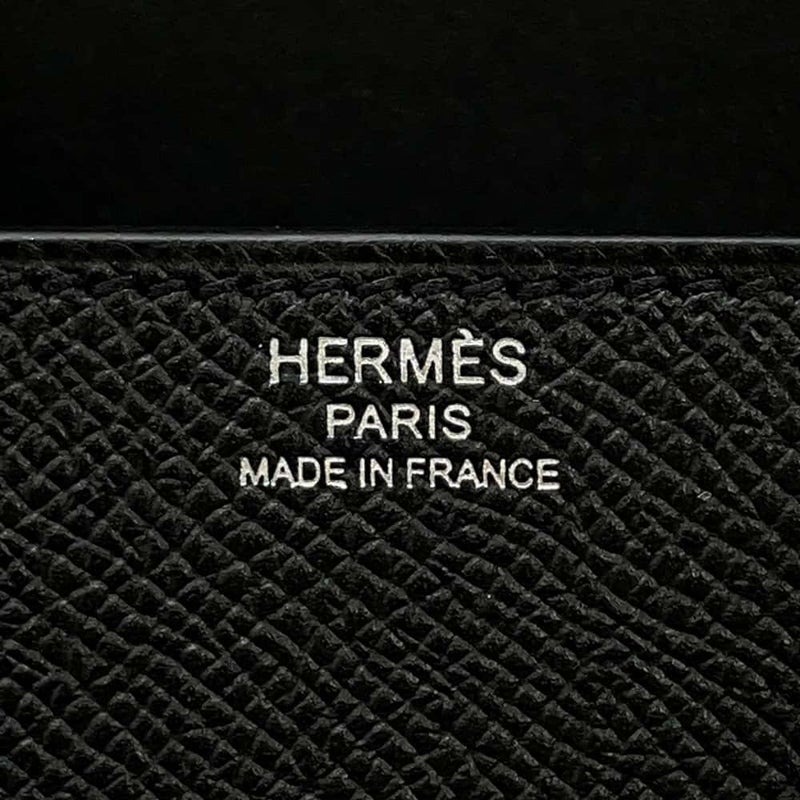 エルメス デッラ・カヴァッレリア エラン ブラック/シルバー金具 エプソン B刻印 HERMES 黒