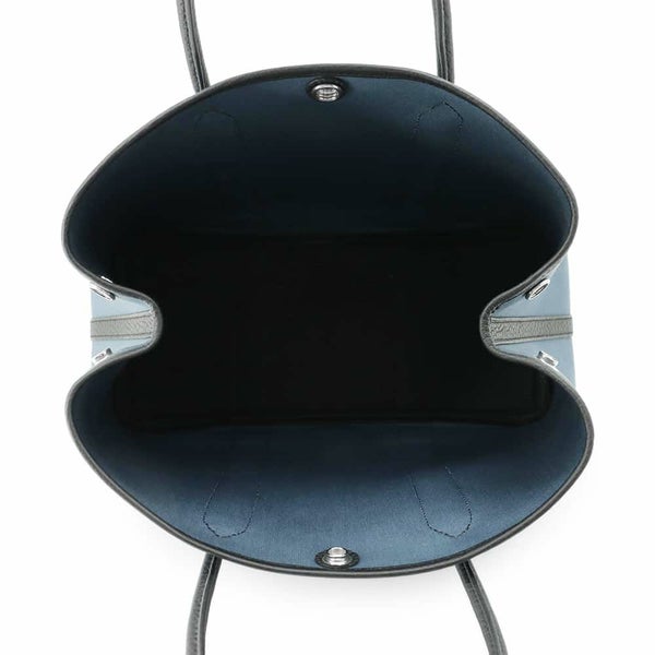 エルメス トートバッグ ガーデンパーティTPM ブルートンペット/ブラック/シルバー金具 トワルアッシュ/ネゴンダ W刻印