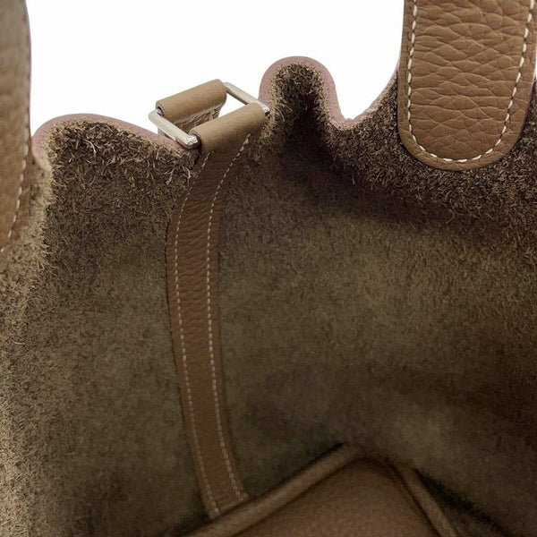 エルメス ハンドバッグ ピコタンロックPM エトゥープ/シルバー金具 トリヨンクレマンス Z刻印