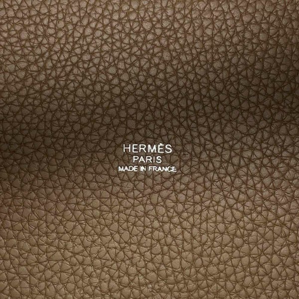 エルメス ハンドバッグ ピコタンロックPM エトゥープ/シルバー金具 トリヨンクレマンス Z刻印