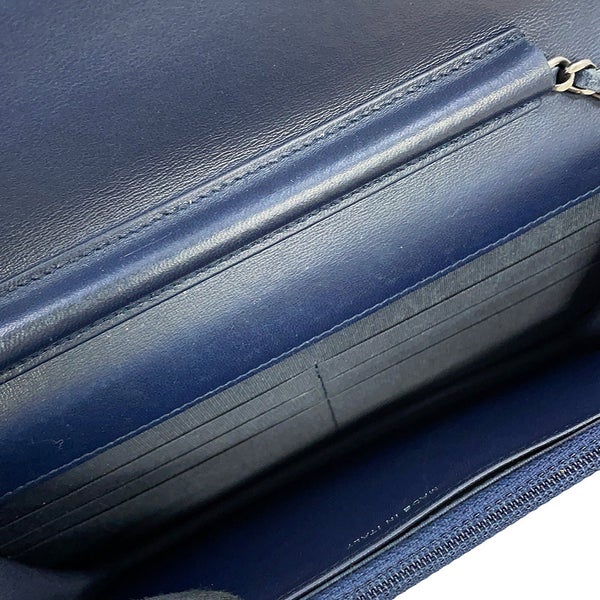 シャネル チェーンウォレット マトラッセ シェブロン ボーイシャネル ラムスキン CHANEL 財布