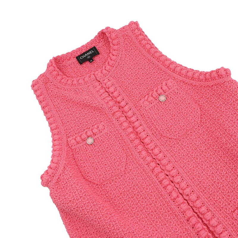 シャネル ベスト ココボタン コットン レディースサイズ36 P72795 CHANEL アウター