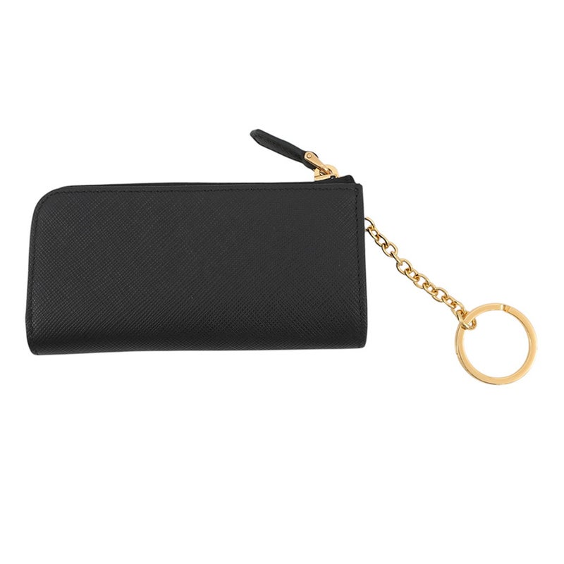 プラダ キーケース ロゴ L字ファスナー サフィアーノレザー 1PP026 PRADA 黒