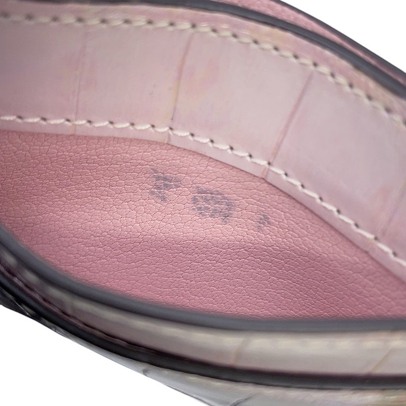 ルイヴィトン カードケース クロコダイル ポルト カルト・LVチャーム LOUIS VUITTON パスケース