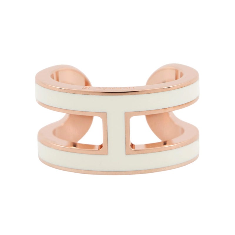 エルメス イヤーカフ ポップH ポップアッシュ ホワイト/ピンクゴールド金具 HERMES アクセサリー 白