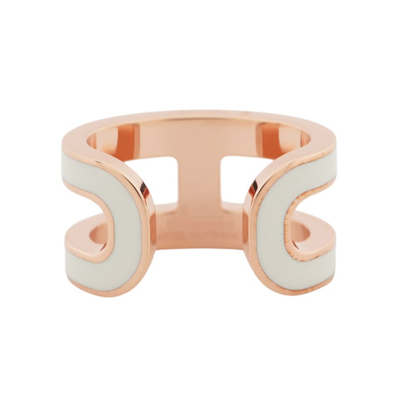 エルメス イヤーカフ ポップH ポップアッシュ ホワイト/ピンクゴールド金具 HERMES アクセサリー 白