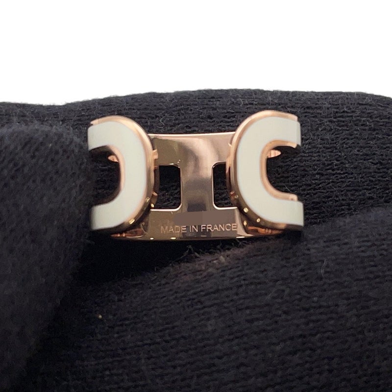 エルメス イヤーカフ ポップH ポップアッシュ ホワイト/ピンクゴールド金具 HERMES アクセサリー 白