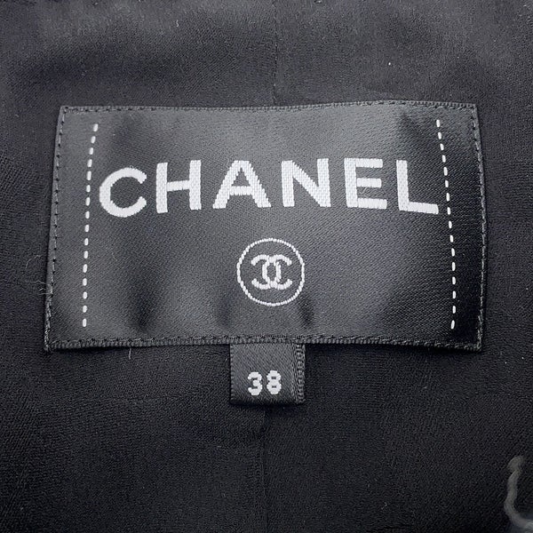 シャネル ジャケット ツイード ココボタン レディースサイズ38 P78909 CHANEL アウター 黒 白