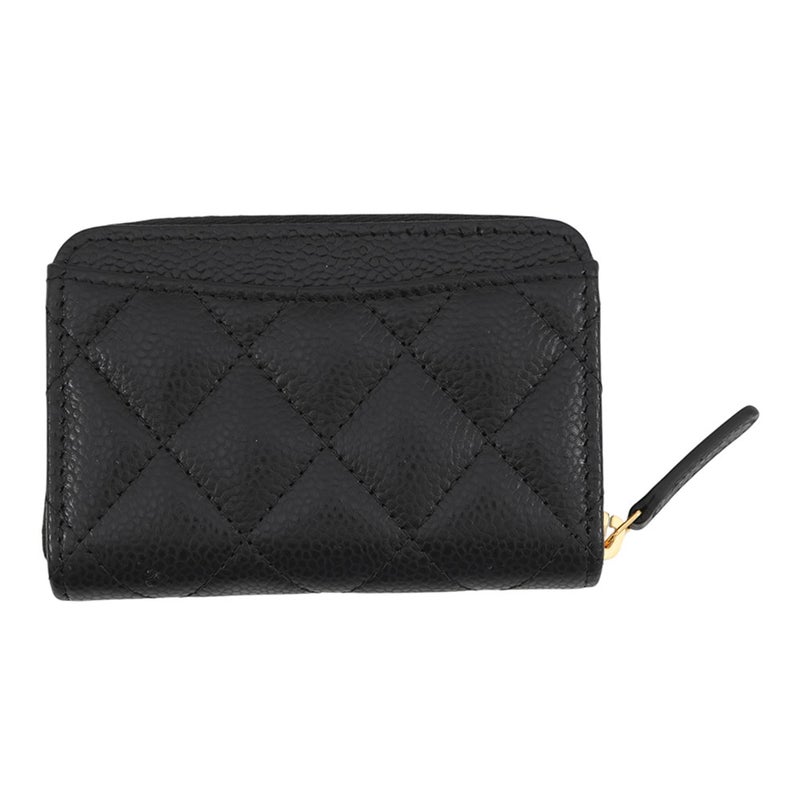 シャネル コインケース マトラッセ ココマーク クラシック ジップコインパース キャビアスキン AP0216 CHANEL 財布 小銭入れ 黒
