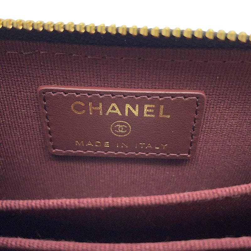 シャネル コインケース マトラッセ ココマーク クラシック ジップコインパース キャビアスキン AP0216 CHANEL 財布 小銭入れ 黒