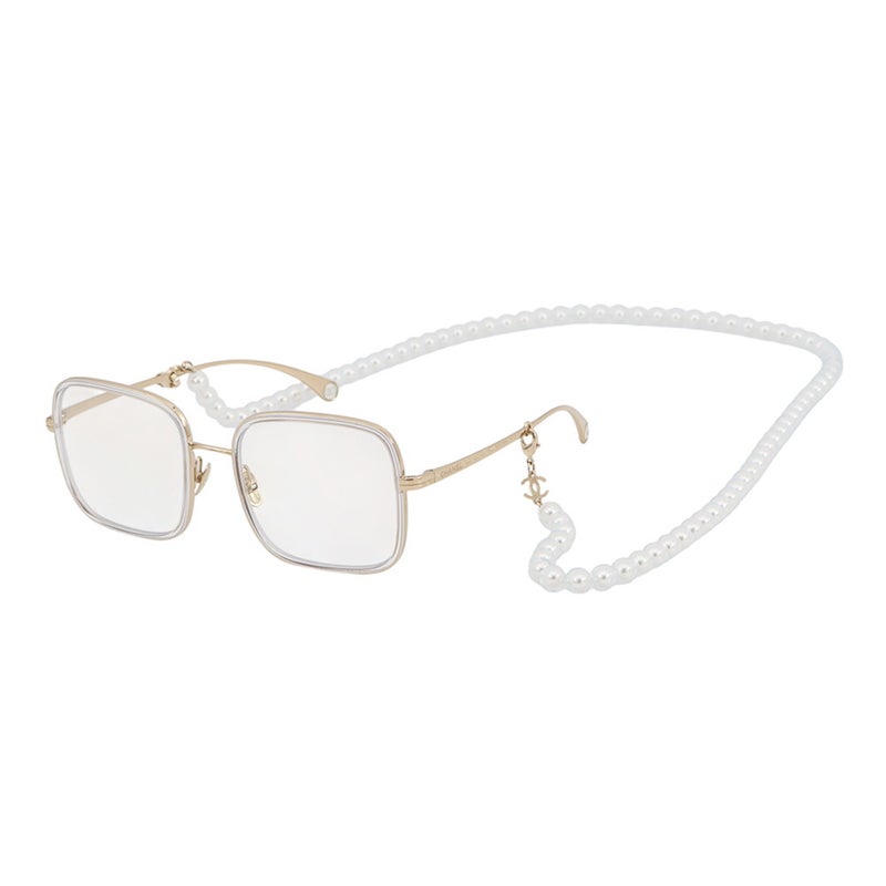 シャネル 眼鏡 パールストラップ付き 54□20 140 2195-S CHANEL アイウェア