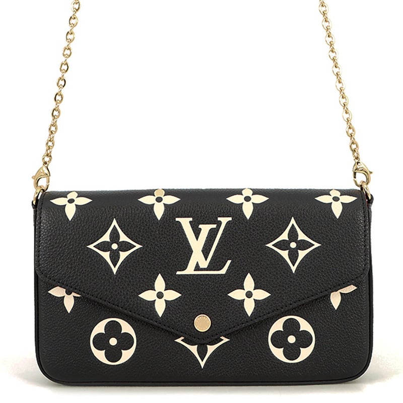 ルイヴィトン チェーンウォレット モノグラム・アンプラント ポシェット・フェリシー M82479 LOUIS VUITTON ヴィトン 財布 黒