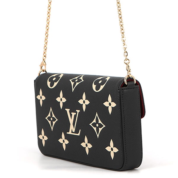 ルイヴィトン チェーンウォレット モノグラム・アンプラント ポシェット・フェリシー M82479 LOUIS VUITTON ヴィトン 財布 黒