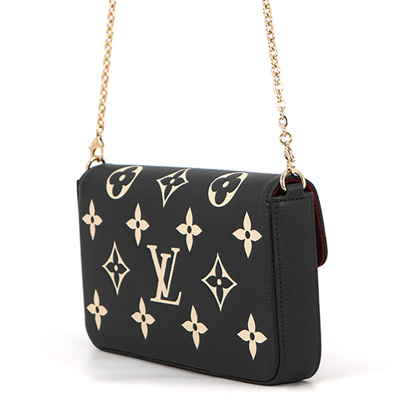 ルイヴィトン チェーンウォレット モノグラム・アンプラント ポシェット・フェリシー M82479 LOUIS VUITTON ヴィトン 財布 黒