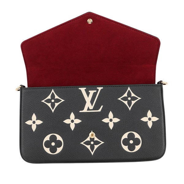ルイヴィトン チェーンウォレット モノグラム・アンプラント ポシェット・フェリシー M82479 LOUIS VUITTON ヴィトン 財布 黒