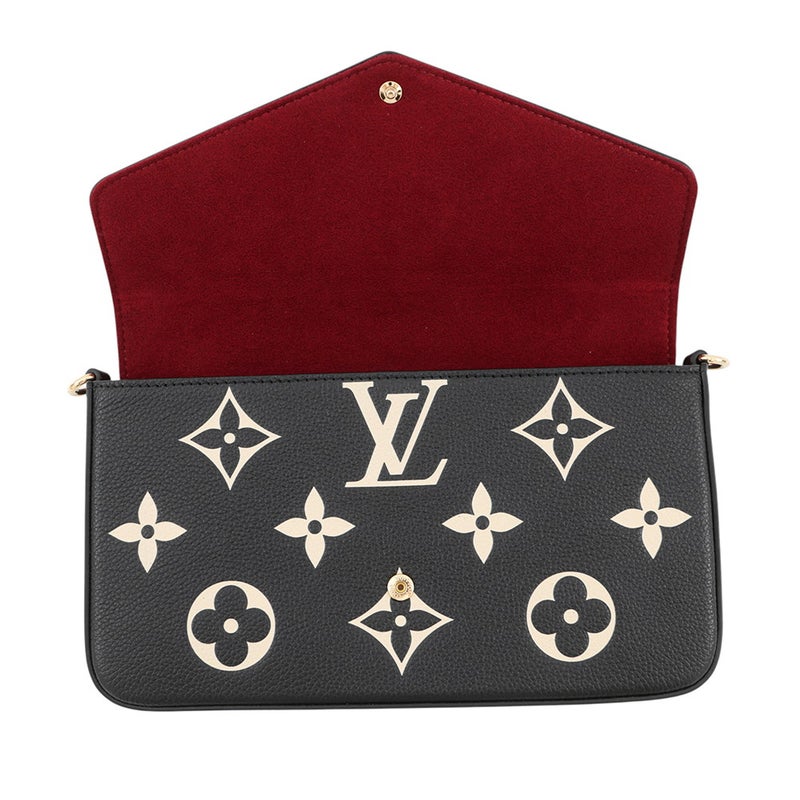 ルイヴィトン チェーンウォレット モノグラム・アンプラント ポシェット・フェリシー M82479 LOUIS VUITTON ヴィトン 財布 黒