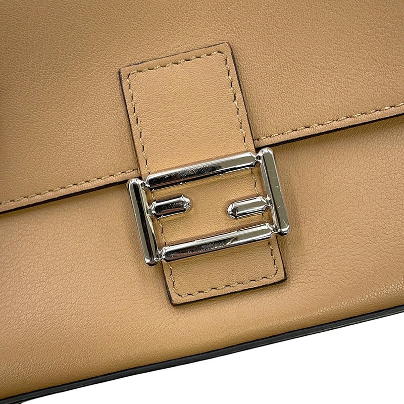 フェンディ ショルダーバッグ ダブル マイクロ フラワーバゲット レザー 8M0371 FENDI 黒 白