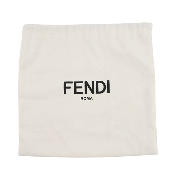 フェンディ ショルダーバッグ ダブル マイクロ フラワーバゲット レザー 8M0371 FENDI 黒 白