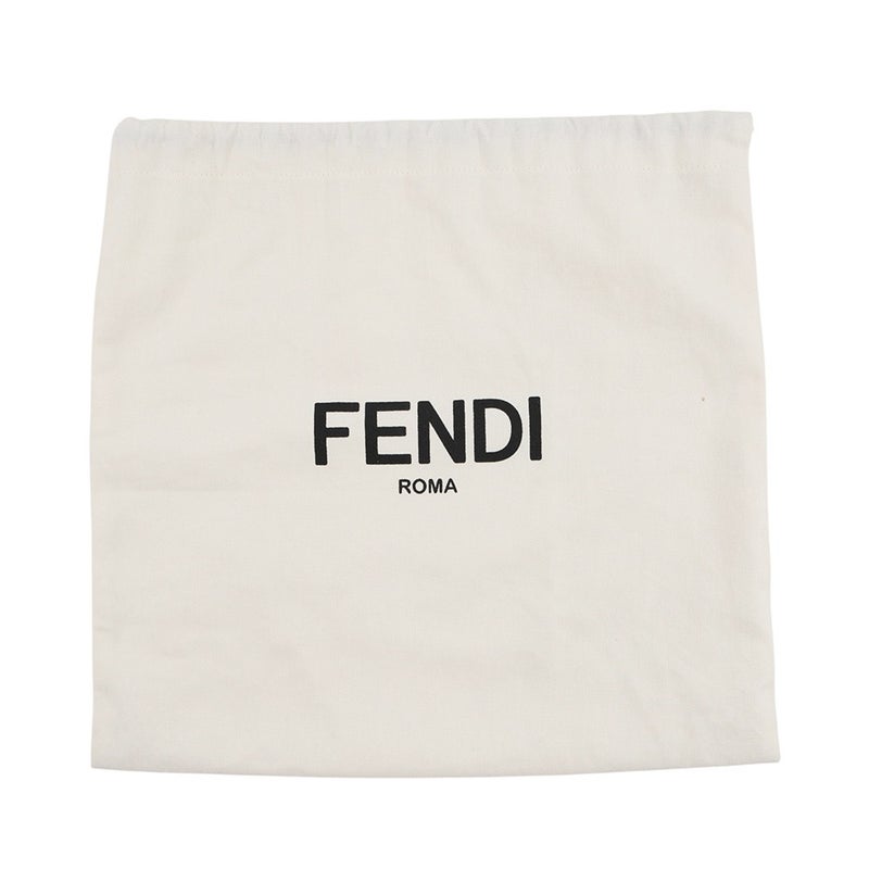 フェンディ ショルダーバッグ ダブル マイクロ フラワーバゲット レザー 8M0371 FENDI 黒 白