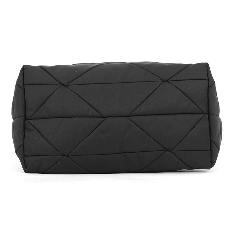 プラダ ハンドバッグ スモール パデッドRe-Nylon トートバッグ ナイロン レザー 1BG373 PRADA 2wayショルダー 黒