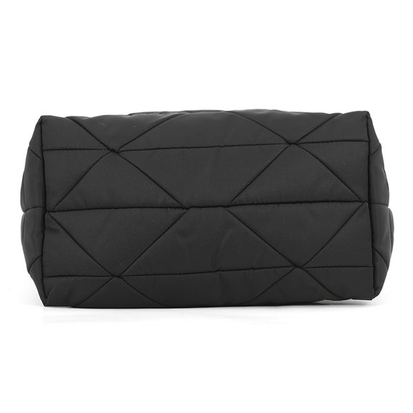 プラダ ハンドバッグ スモール パデッドRe-Nylon トートバッグ ナイロン レザー 1BG373 PRADA 2wayショルダー 黒