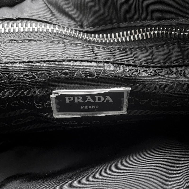 プラダ ハンドバッグ スモール パデッドRe-Nylon トートバッグ ナイロン レザー 1BG373 PRADA 2wayショルダー 黒
