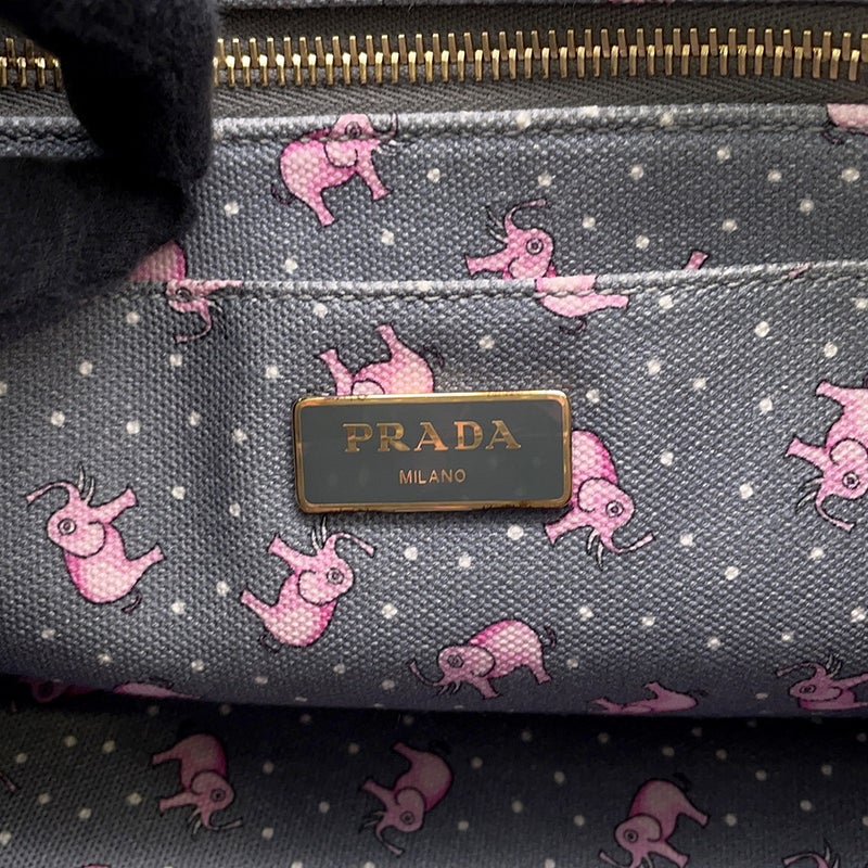 プラダ トートバッグ カナパ CANAPA ゾウ 1BG439 PRADA バッグ ２wayショルダー