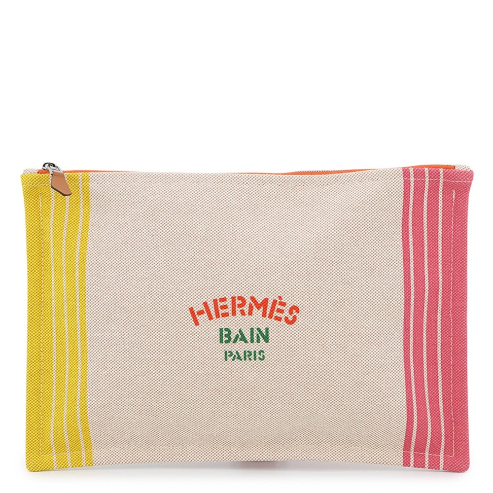 エルメス フラットポーチ マイヨン・マラン コットン HERMES | 中古