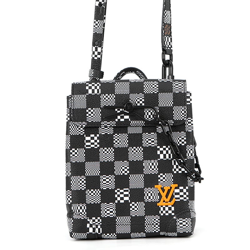 ルイヴィトン ショルダーバッグ ダミエ・ディストーテッド スティーマー XS N60453 LOUIS VUITTON 2way 黒 ブラック