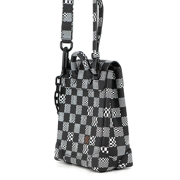 ルイヴィトン ショルダーバッグ ダミエ・ディストーテッド スティーマー XS N60453 LOUIS VUITTON 2way 黒 ブラック