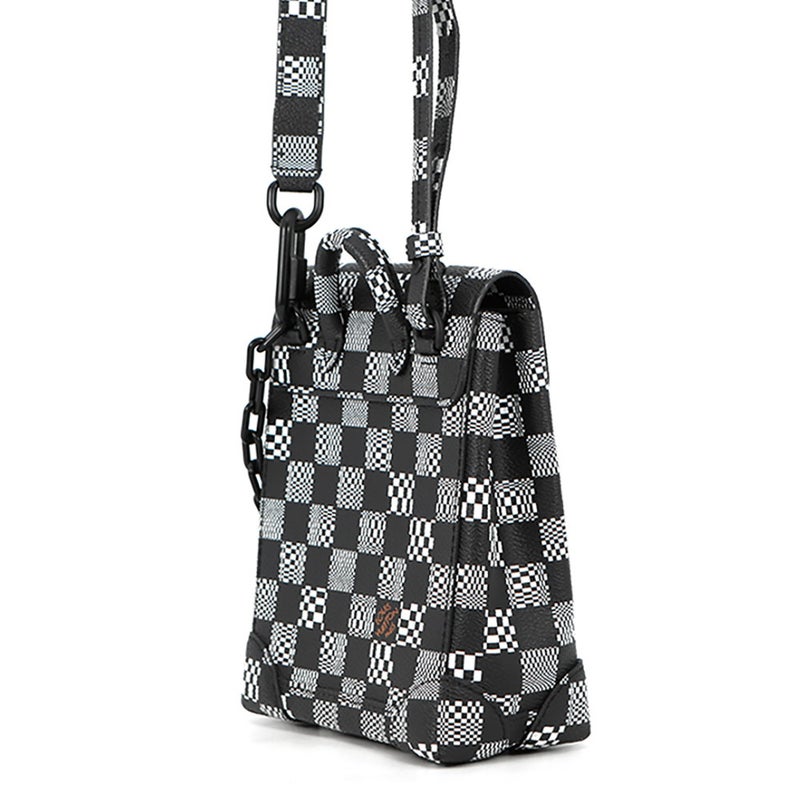 ルイヴィトン ショルダーバッグ ダミエ・ディストーテッド スティーマー XS N60453 LOUIS VUITTON 2way 黒 ブラック