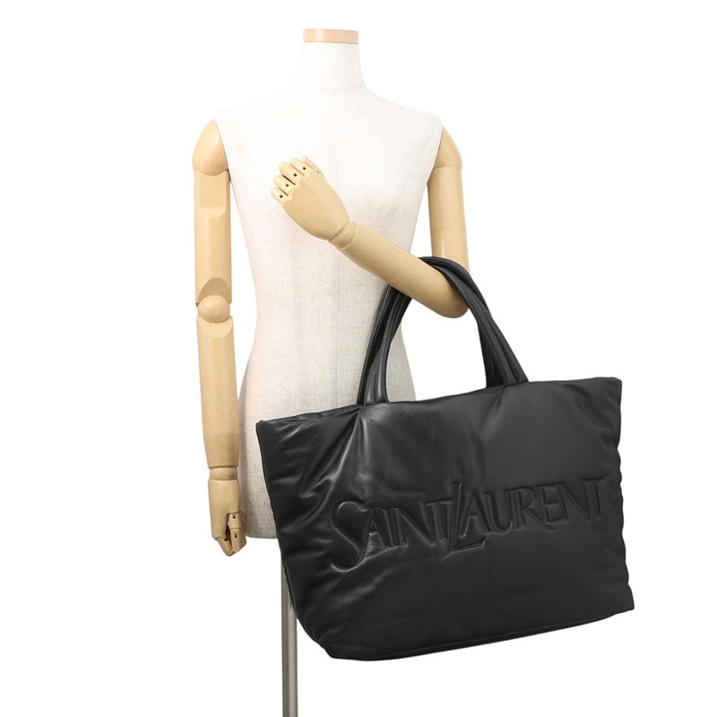 サンローランパリ トートバッグ ロゴ レザー 756269 SAINT LAURENT PARIS バッグ 黒