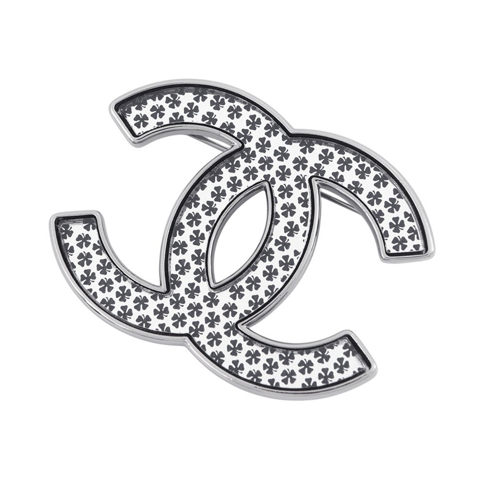 シャネル ブローチ ココマーク クローバー柄 A24S CHANEL アクセサリー