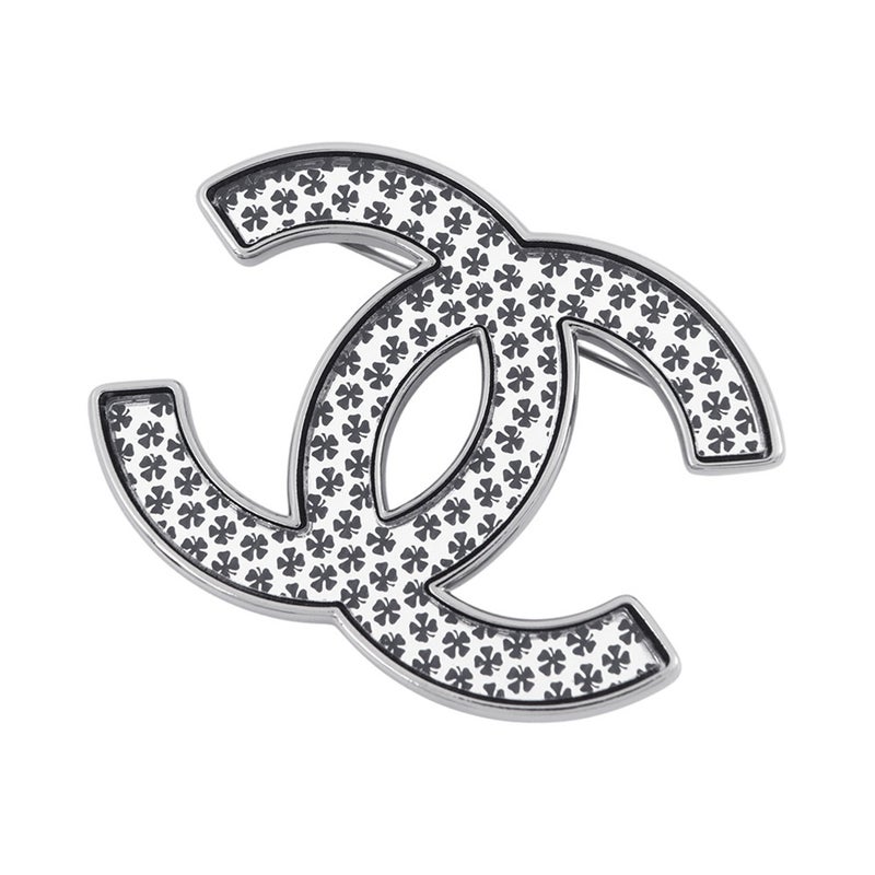 シャネル ブローチ ココマーク クローバー柄 A24S CHANEL アクセサリー