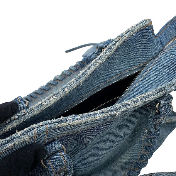 バレンシアガ ハンドバッグ ネオ・カゴールXS デニム ラインストーン 700940 BALENCIAGA 2way