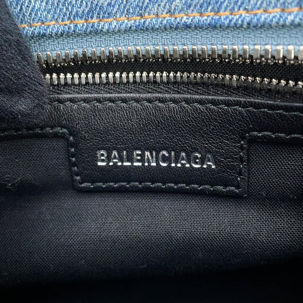 バレンシアガ ハンドバッグ ネオ・カゴールXS デニム ラインストーン 700940 BALENCIAGA 2way