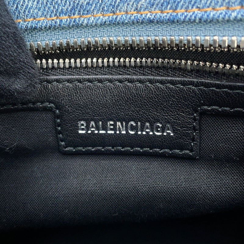 バレンシアガ ハンドバッグ ネオ・カゴールXS デニム ラインストーン 700940 BALENCIAGA 2way