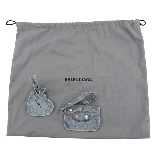 バレンシアガ ハンドバッグ ネオ・カゴールXS デニム ラインストーン 700940 BALENCIAGA 2way