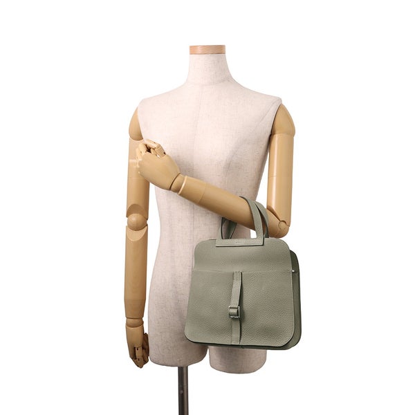 エルメス ハンドバッグ アルザン25 セージ/シルバー金具 トリヨンクレマンス Z刻印 HERMES 2way