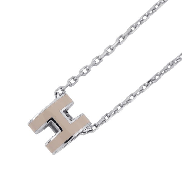 エルメス ネックレス ミニ・ポップアッシュ マロングラセ/シルバー金具 HERMES アクセサリー