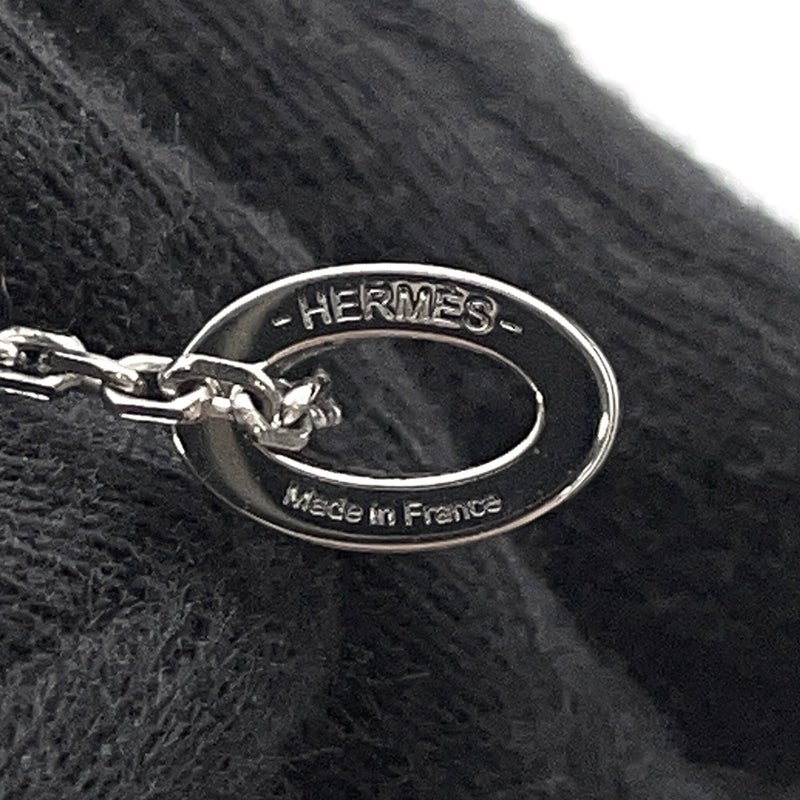 エルメス ネックレス ミニ・ポップアッシュ マロングラセ/シルバー金具 HERMES アクセサリー