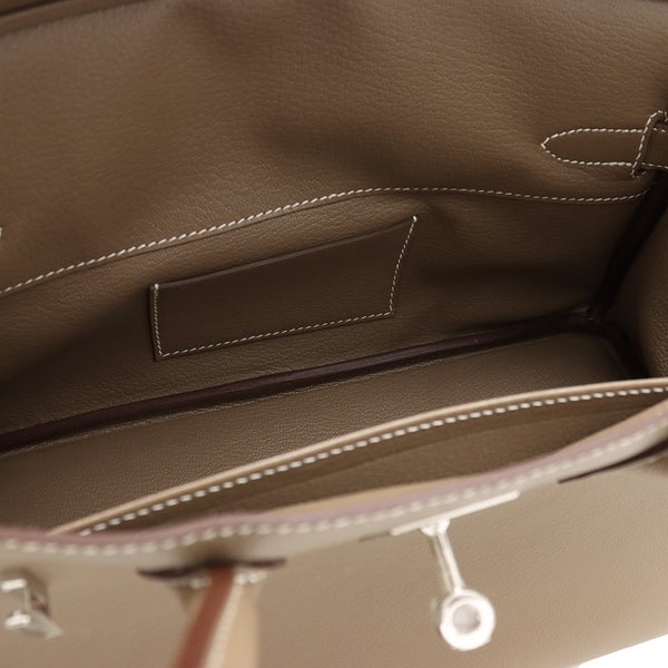 エルメス ショルダーバーキン29 エトゥープ/シルバー金具 エバーカラー K刻印 HERMES Birkin