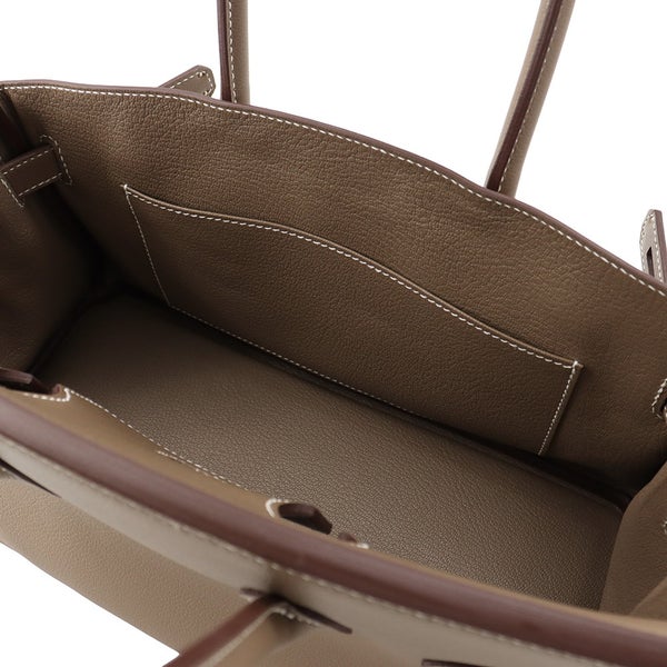 エルメス ショルダーバーキン29 エトゥープ/シルバー金具 エバーカラー K刻印 HERMES Birkin