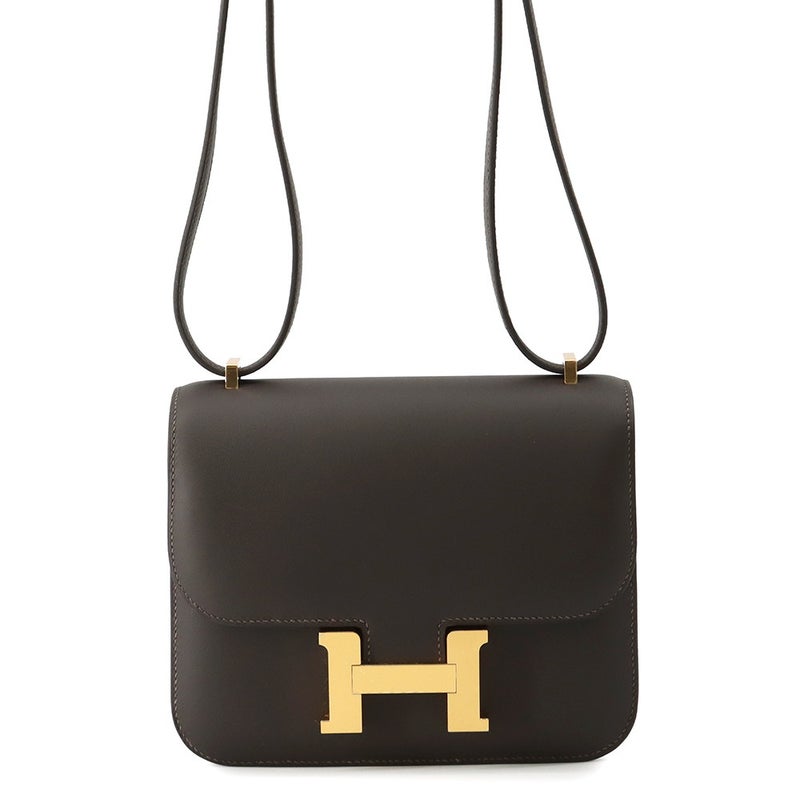 エルメス ショルダーバッグ ミニ コンスタンス3 べブラン/ゴールド金具 スイフト K刻印 HERMES Constance